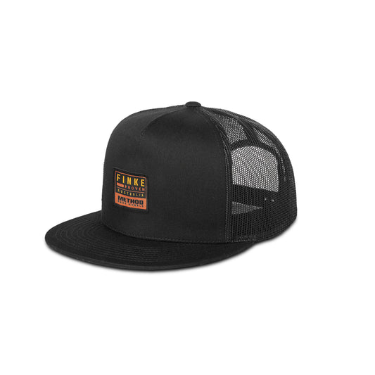 Method FINKE PROVEN Flatbill Trucker Hat | Snapback | Black